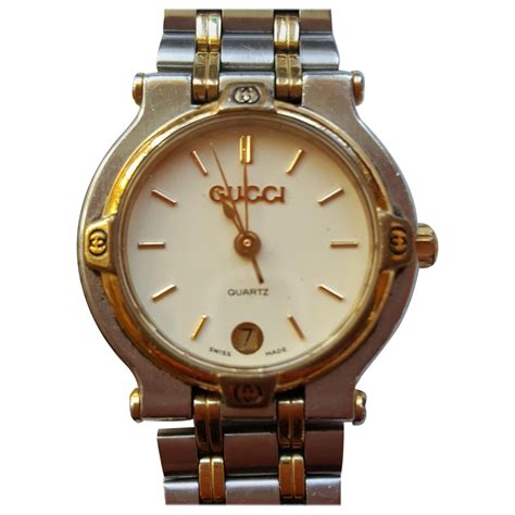 gucci stainless steel women& 39|vintage Gucci stainless steel watch.